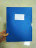得力(deli)10只35mmA4加厚PP粘扣文件盒/档案盒 试卷收纳 财会用品  27035蓝色得力办公好物 实拍图