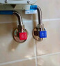 潜水艇（Submarine）F301/2黄铜加厚三角阀八字阀陶瓷阀芯红蓝标国标4分进出水1冷+1热 实拍图