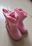 牧萌儿童雨鞋男童女童防水立体宝宝防滑耐磨卡通雨靴 粉色美人鱼 20码 实拍图