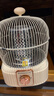 万宝取暖器小太阳家用鸟笼式烤火炉卧室电热扇节能省电小型电暖器电烤炉速热 奶油色【碳晶盘】无极调温+延长线 实拍图