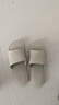merdor静音拖鞋男士夏季银离子抗菌浴室内居家用洗澡防滑软底轻便凉拖鞋 米灰色 40-41 (L) 实拍图