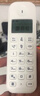 飞利浦（PHILIPS）数字无绳电话机无线座机子母机内线通话固定电话 DCTG496一拖一 白色 实拍图