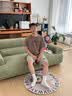 耐尔袜子男士中筒袜百搭棉袜春秋季吸汗抗菌长筒袜商务黑色袜 蓝+白+巧克力+苔藓绿+藏青 5双 均码 40-45 实拍图