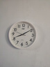 康巴丝（Compas）挂钟客厅静音走时简约石英钟表挂墙时钟 c2855 白色 26cm直径 实拍图