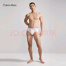 Calvin Klein内衣【新年礼物】男士本命年红色三条装提花ck棉质微弹三角内裤男 I03-月光白/枫叶红/海涛蓝 3条 L 实拍图