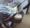 ANGI BABY婴儿推车可坐可躺婴儿车轻便折叠新生儿减震高景观双向儿童手推车 轻奢香槟金【一键收车+四轮EVA】 实拍图