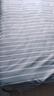 洁丽雅（Grace）A类7A抗菌100%纯棉床单单件家用床上用品床罩230*245cm 条纹兰 实拍图