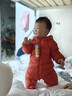 巴拉巴拉童装婴儿连体衣轻薄羽绒服宝宝衣服2025冬装抱衣爬服男童女童萌趣 红色糖葫芦-白鸭绒 90 cm-充绒量47g 实拍图