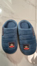 大嘴猴（paul frank）棉拖鞋男士秋冬季室内家居拖鞋毛绒保暖厚底棉鞋男款深蓝290PF607 实拍图