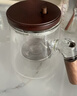 宣室堂泡茶壶家用茶壶新款飘逸杯耐热玻璃内胆泡茶杯一键茶水分离杯茶具 【透明款】飘逸壶650毫升650ml 实拍图