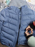 鸭鸭（YAYA）儿童轻薄羽绒服短款小童中大童连帽男女童2023秋冬洋气童装外套 雾霾蓝 120 实拍图
