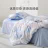 罗莱家纺 纯棉床上四件套全棉被套床单被罩 蓝200*230 实拍图