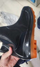 百舸 雨鞋男 低筒防滑耐磨雨靴 劳保工地雨靴 低筒牛筋底黑色 43码 实拍图