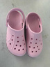 卡骆驰（CROCS）洞洞鞋贝雅卡骆班轻便耐磨一脚蹬休闲鞋|205089 芭蕾粉/糖果粉-6TG 37 /38(230mm) 实拍图
