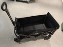 探险者露营车折叠推车户外露营儿童小推车营地车拉年货小拖车聚拢型推车 350L 曜石黑-加大实心轮+后开模式 实拍图