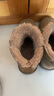 意尔康雪地靴女短筒棉鞋加绒女靴保暖面包鞋 26322W 浅棕色 37  实拍图