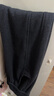 香影【加绒抗起球】直筒阔腿裤女高腰2025秋冬新款长裤宽松糯米裤 黑色 M 实拍图