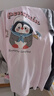 果壳（Gukoo）睡裙女春夏新款小企鹅系列睡衣女睡裙宽松睡裙圆领大卡通家居服B 天堂粉睡裙 M 实拍图