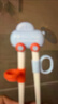 babycare儿童筷子训练筷自动回弹筷学习筷宝宝筷子虎口训练筷练习筷单筷橙 实拍图