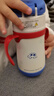 膳魔师（THERMOS）儿童吸管保温杯巧虎礼盒带杯套把手316L不锈钢幼儿上学学生杯TCKC 实拍图