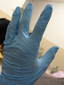 医用丁腈手套一次性无粉乳胶橡胶医疗外科手术检查家务食品级专用 【医用级】蓝色丁腈 100只/盒 L码（大号） 实拍图