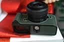 VUEFOTO适用于Nikon ZF真皮保护套尼康ZF手柄保护套相机包皮套底座壳纯手工缝制头层牛皮背带斜挎肩带配件 ZF复古绿手柄真皮保护套 实拍图