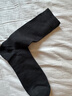 棉十三袜子男新疆棉10A抗菌防臭秋冬季黑色纯色小腿袜高筒商务长袜5双 实拍图
