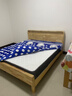 起凤广东佛山家具床实木床橡胶木现代北欧双人床主卧原木床简约风木床 原木色硬靠款+20cm弹簧垫 1800mm*2000mm  框架结构 实拍图