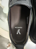 意尔康男鞋秋季羊皮舒适一脚蹬皮鞋男软面套脚商务休闲鞋 59171W黑色 42 实拍图