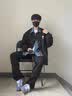 AJMG德训鞋男专柜正品运动2026新款透气情侣三杠阿甘平底男鞋百搭板鞋 蓝白绒面（专柜过检一对一） 40 实拍图