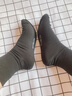 罗蒙（ROMON）袜子男士【100%纯棉10A抗菌】防臭袜秋冬季中筒商务黑色5双男袜 实拍图