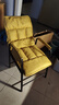 汤凯颐电脑椅懒人沙发宿舍家用靠背椅可躺可调办公椅学生折叠座椅电竞椅 柠檬黄+储物袋【靠背五档调节】 实拍图