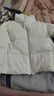 优衣库女装无缝羽绒短茄克/老爸评测外套夹克478578 00 白色 S /155/80A 实拍图