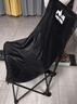 小魔户外折叠椅 折叠靠背椅加高月亮椅露营折叠凳子便携躺椅钓鱼椅 黑 实拍图