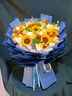 艾斯维娜鲜花速递向日葵混搭花束生日礼物全国同城配送 向日葵香槟混搭花束【升级新款】 实拍图