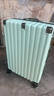 欧遥高颜值铝框行李箱可坐人男女学生潮流大容量拉杆箱加厚密码旅行箱 薄荷绿【铆钉加固铝合金款】 28英寸 【出国托运，结实耐用】 实拍图