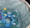 鲸保婴儿游泳圈 儿童游泳圈防侧翻防呛水免充气腋下圈洗澡泳圈K7902B 实拍图
