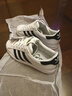 阿迪达斯adidas三叶草贝壳头SUPERSTAR男女休闲鞋EG4958 44码 实拍图