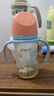 贝亲（Pigeon）PPSU双把手防胀气奶瓶240ml 丛林小兔 M号奶嘴 3月+ AA218 实拍图