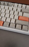 黑爵（AJAZZ）AK35IV3 MAX三模热插拔机械键盘 Gasket结构 PBT键帽TFT彩屏 FR4沉金定位板 RGB 灰米橙 牛油果轴  实拍图
