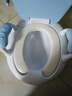 小哈伦儿童马桶婴儿坐便器婴幼儿尿盆小孩宝宝小便器3D软垫坐垫天蓝 实拍图