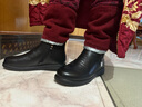 红蜻蜓妈妈棉鞋25冬季女鞋羊毛加绒皮鞋中年保暖短靴WTC437091Z黑色38 实拍图