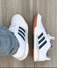 adidas ENTRAP美式校园风运动少年感复古篮球风板鞋男女阿迪达斯   白色/蓝色   42.5 实拍图
