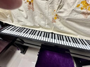 特伦斯手卷钢琴便携式88键专业版加厚编曲键盘成人口袋电子钢琴HQA88 88键黑色标准版 实拍图