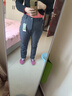 探拓（TECTOP）冲锋裤女加绒保暖防风软壳裤登山徒步裤  女款深灰 L 实拍图