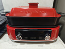 摩飞电器（Morphyrichards）多功能锅鸳鸯火锅烤肉涮一体料理锅蒸煮炒煎大功率煮锅多用途电火锅MR9099 5L MR9099红色 实拍图