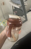 咪小兔适配世喜奶瓶配件直饮吸管奶嘴杯盖鸭嘴保温杯重力球四喜水杯头 翻盖带柄水杯盖（圆孔）-栗棕色 实拍图