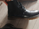马登男士马丁靴秋冬加绒工装靴英伦风黑色休闲皮鞋男通勤百搭真皮靴子 黑色 [经典/6孔]情侣款 45 男码 实拍图