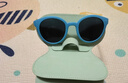 蕉下（beneunder）儿童墨镜防晒太阳镜柔软镜腿男女童眼镜偏光 湖蓝色镜框+灰色镜片 实拍图
