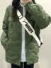 Teenie Weenie小熊男装羽绒服冬季衬衫式羽绒服保暖外套外套男 军绿色 M (170) 实拍图